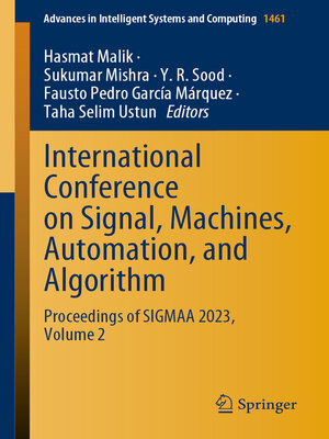 cover image of International Conference on Signal, Machines, Automation, and Algorithm